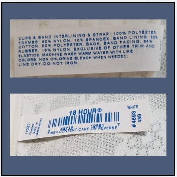 🔥 VTG / NEW / PLAYTEX 18hr BRA / WHITE - Picture 6 of 13